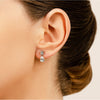 Princess Cut Diamond Teardrop Earrings