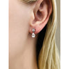 Princess Cut Diamond Teardrop Earrings