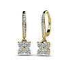 Drop Quad Diamond Earrings