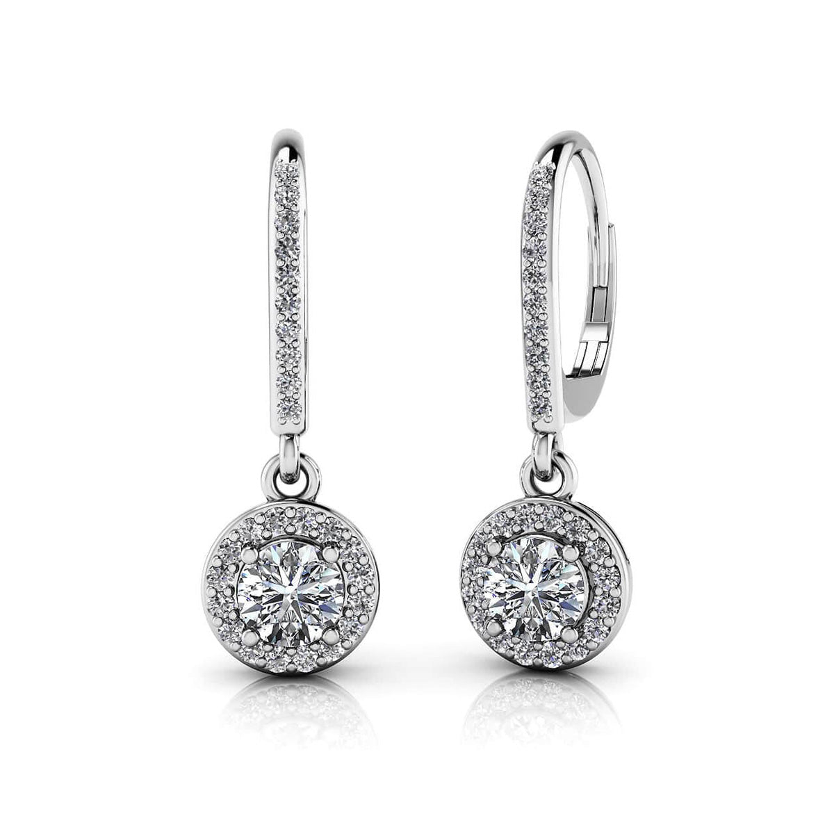 Surrounded With Love Diamond Drop Earrings