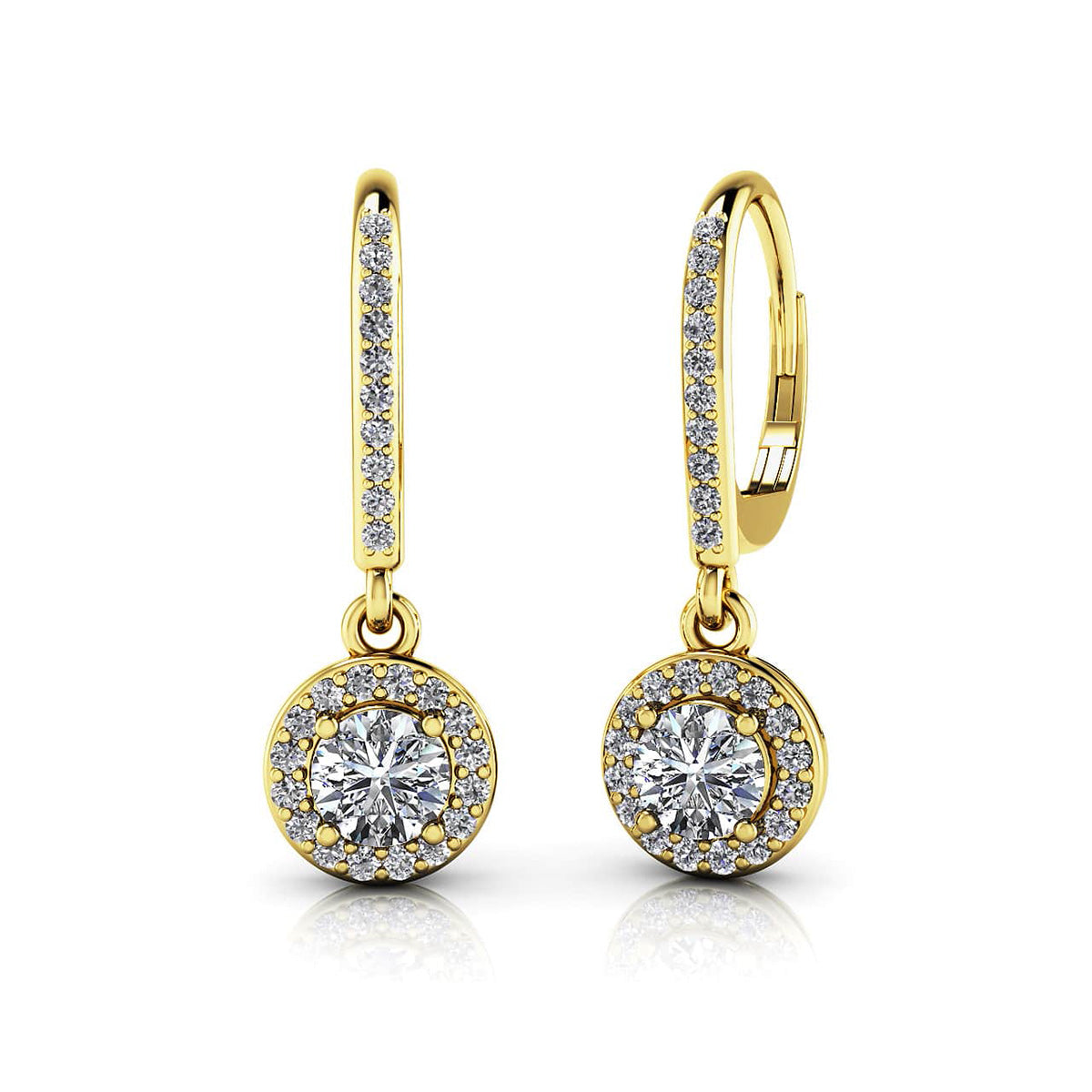 Surrounded With Love Diamond Drop Earrings