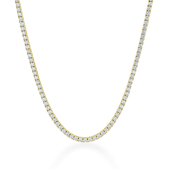 14k Gold & Diamond Tennis Necklace