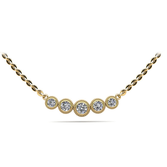 Vintage Fire Diamond Necklace 