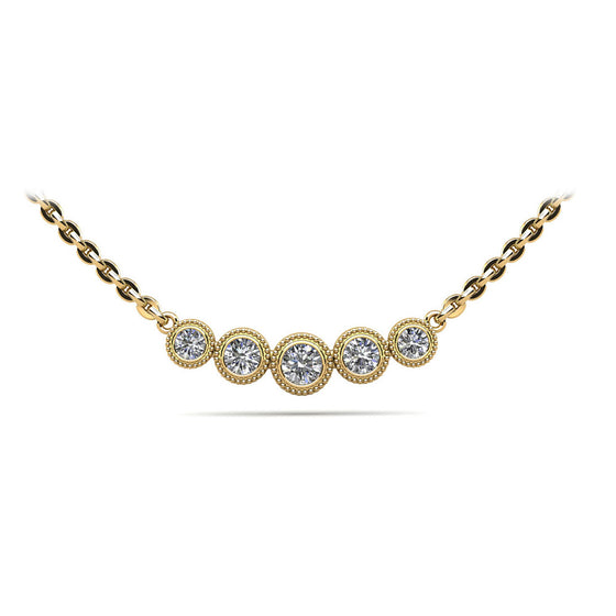 Vintage Fire Diamond Necklace 