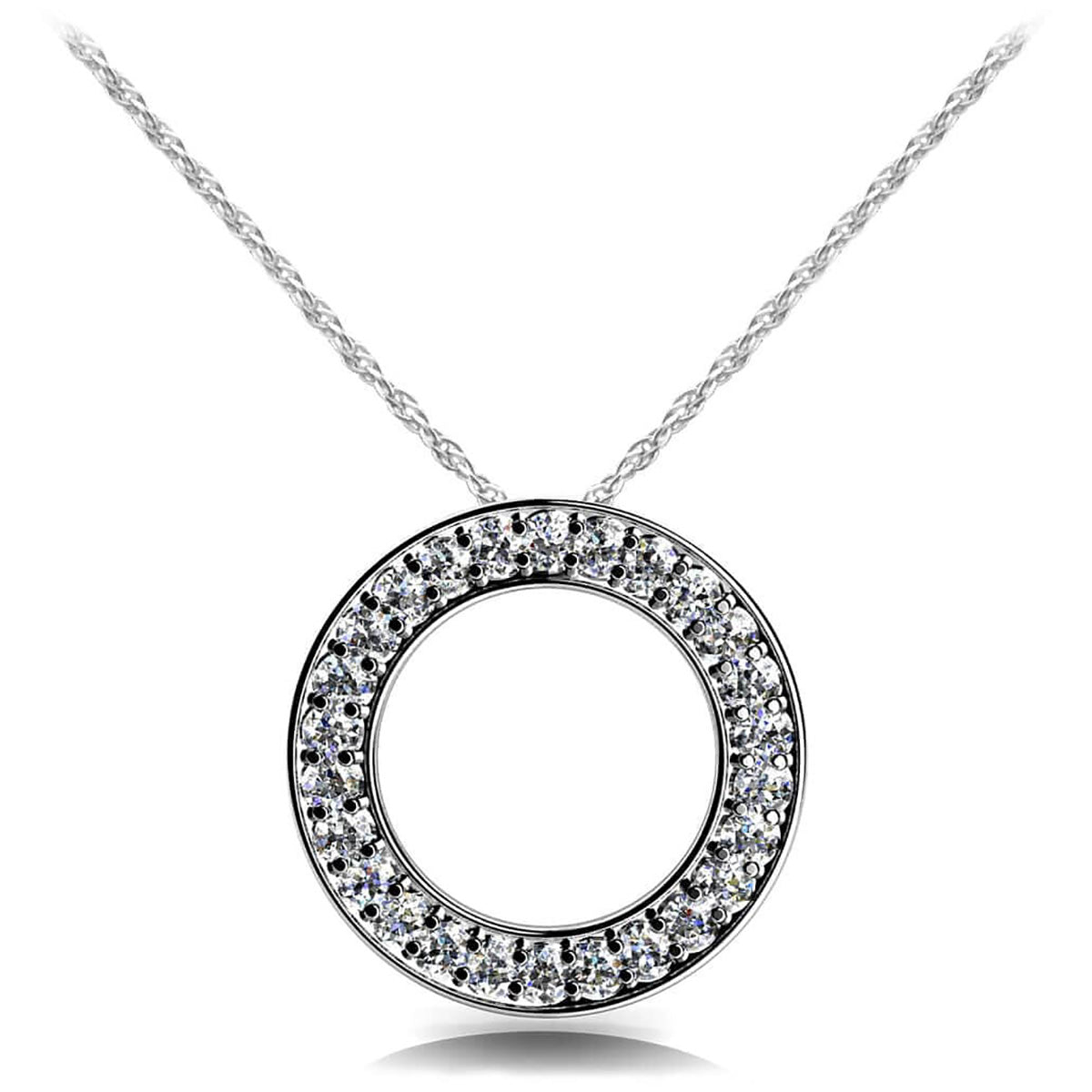 Diamond Circle Pendant 