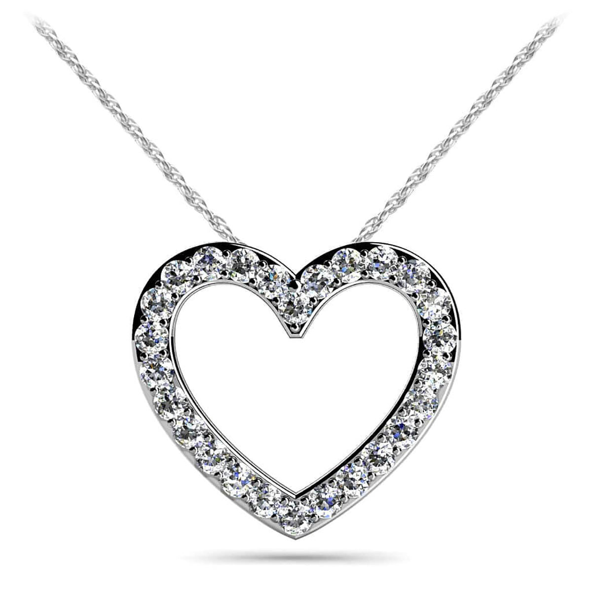 Perfect Diamond Heart Pendant 