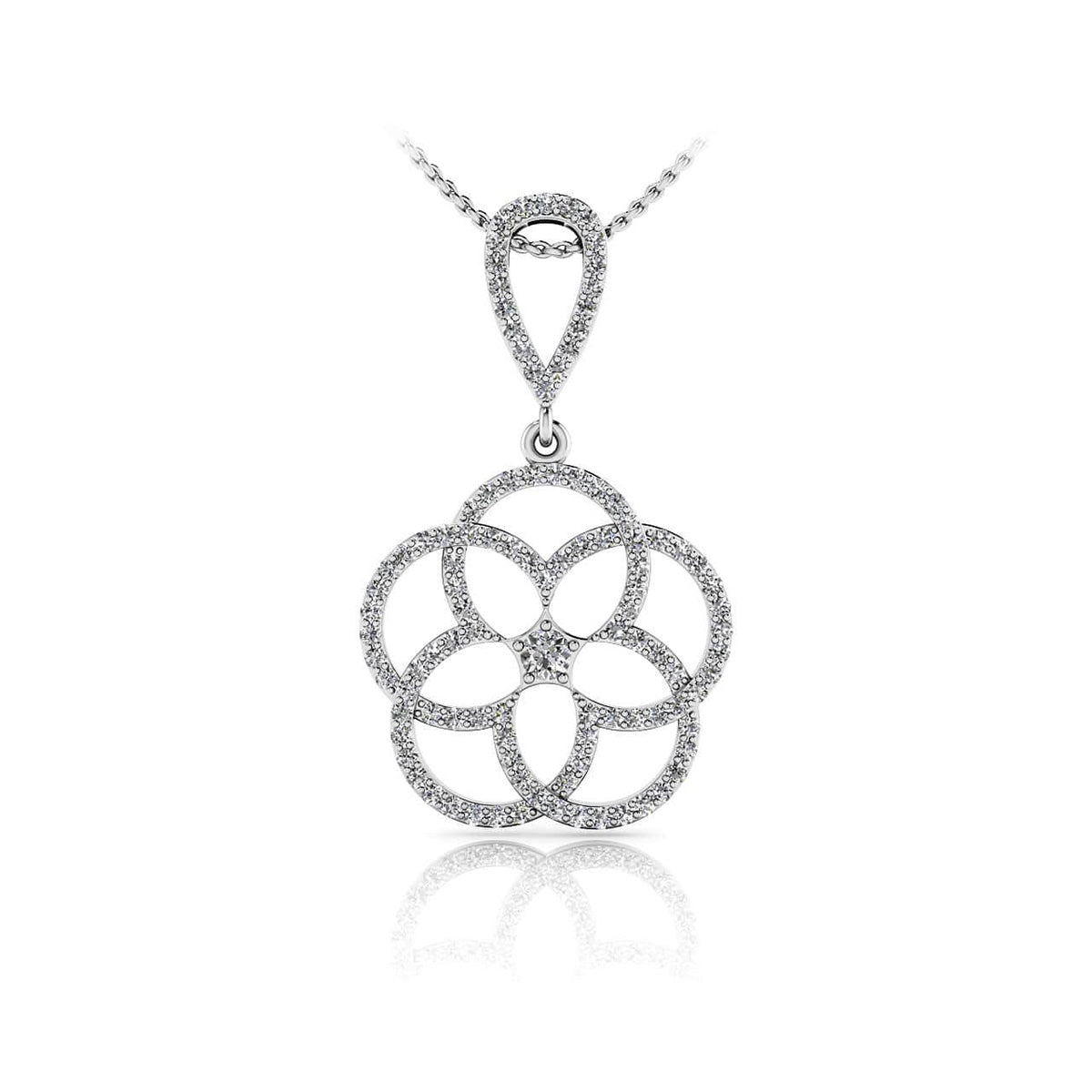 Circles Of Love Diamond Pendant 