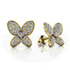 Charming Butterfly Diamond Studs