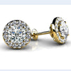 Circle Designer Diamond Stud Earrings